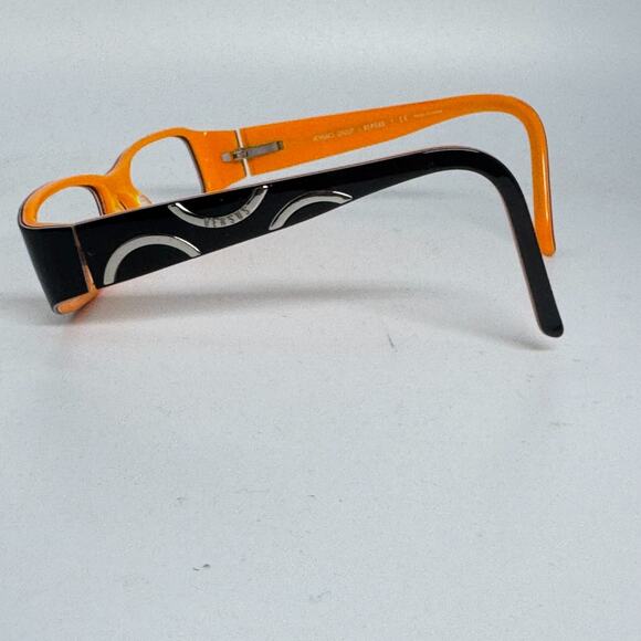 Versace MOD 8071 707 Sunglass FRAMES ONLY Black Orange full Rim H17012‎ main image 5